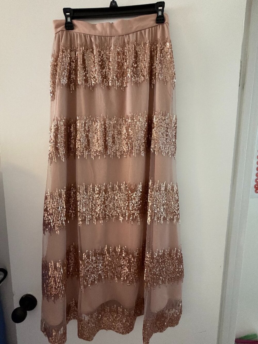 Eva Franco Revelry Maxi Sequin Skirt